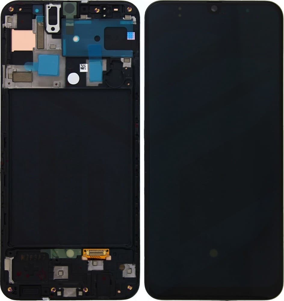 Γνήσια Οθόνη Και Μηχανισμός Αφής Samsung Galaxy A50 A505 GH82-19204A Μαύρο