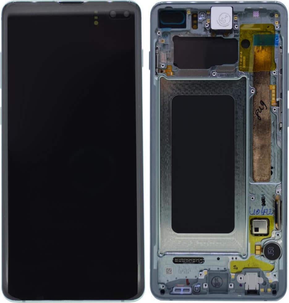 Γνήσια Samsung Οθόνη LCD και Μηχανισμός Αφής για Samsung Galaxy S10 Plus SM-G975F - Μαύρο (GH82-18849A)
