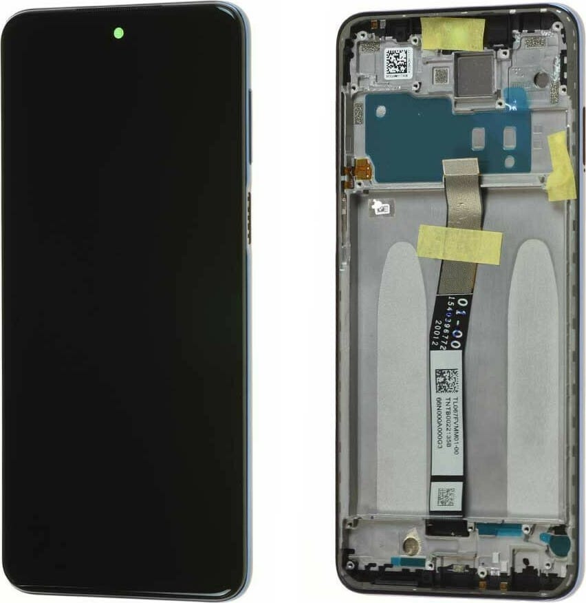 Γνήσια Οθόνη Και Μηχανισμός Αφής Με Πλαίσιο Xiaomi Redmi Note 9 Pro Γκρί 560003J6B200 (Service Pack)