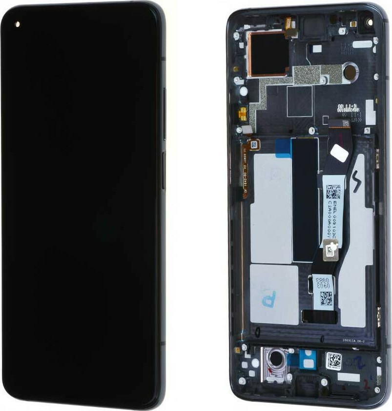 Γνήσια Οθόνη Και Μηχανισμός Αφής Με Πλαίσιο Xiaomi Mi 10T / Mi 10T Pro Μαύρο 5600030J3S00 (Service Pack)