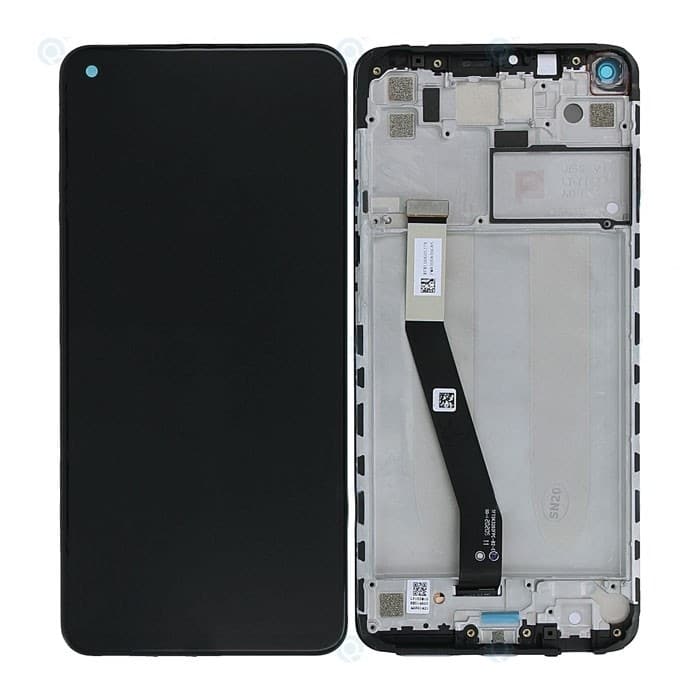 Γνήσια Οθόνη LCD με Μηχανισμό Αφής και Πλαίσιο Xiaomi Redmi Note 9 560003J16S00 Μαύρο