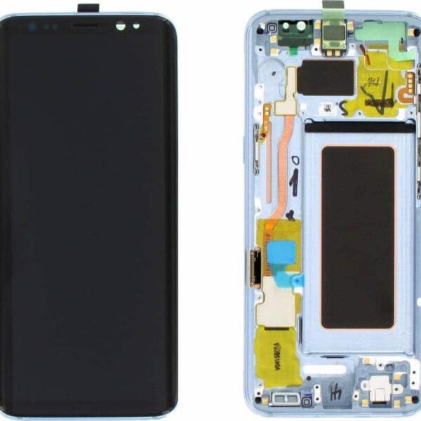 Γνήσια Οθόνη Και Μηχανισμός Αφής Samsung Galaxy S8 G950 Μπλέ GH97-20457D