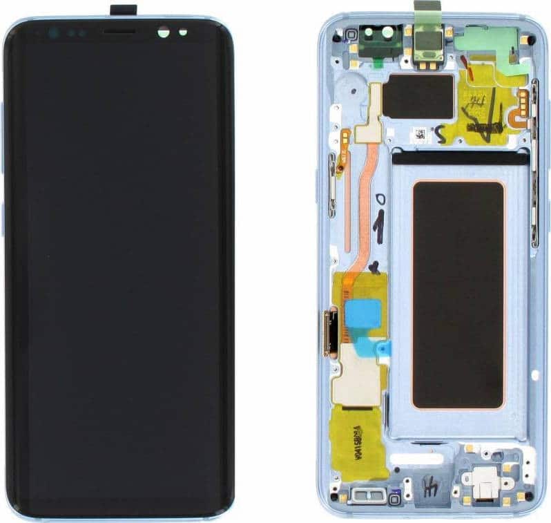 Γνήσια Οθόνη Και Μηχανισμός Αφής Samsung Galaxy S8 G950 Μπλέ GH97-20457D