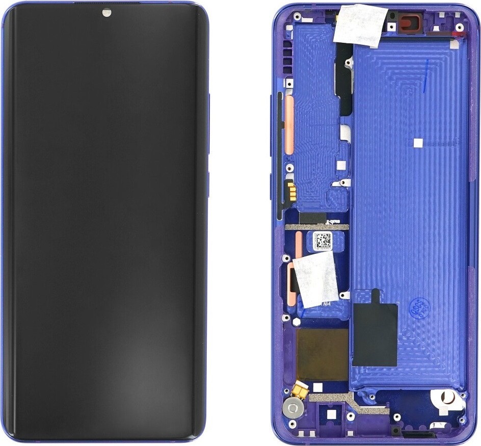 Γνήσια Οθόνη Και Μηχανισμός Αφής Με Πλαίσιο Xiaomi Mi Note 10 Lite Purple (5600020F4L00) (Service Pack)