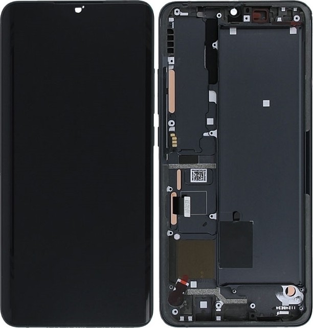 Γνήσια Οθόνη LCD με Μηχανισμό Αφής και Πλαίσιο για Xiaomi Mi Note 10 Lite 56000040F4L00 - Χρώμα: Tarnish Black
