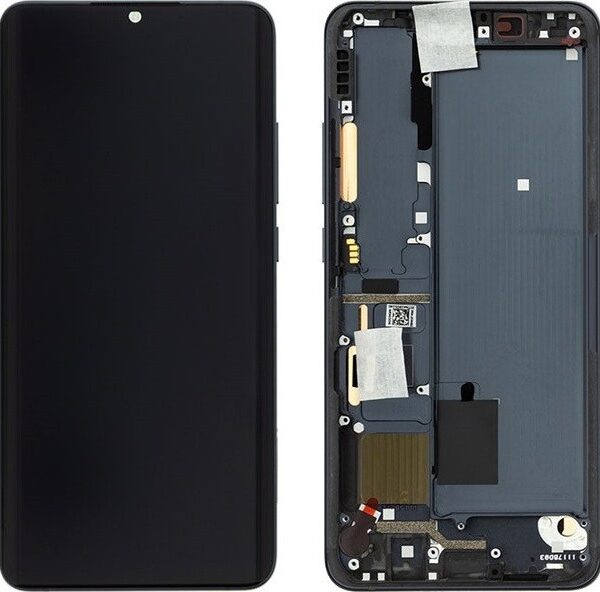 Γνήσια Οθόνη LCD με Μηχανισμό Αφής και Πλαίσιο για Xiaomi Mi Note 10 / 10 Pro 56000300F400 Χρώμα Tarnish Black