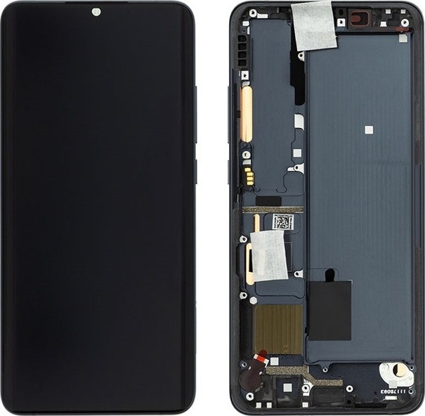 Γνήσια Οθόνη LCD με Μηχανισμό Αφής και Πλαίσιο για Xiaomi Mi Note 10 / 10 Pro 56000300F400 Χρώμα Tarnish Black