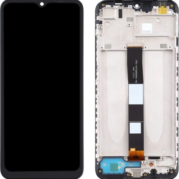 Γνήσια Οθόνη LCD με Μηχανισμό Αφής και Πλαίσιο για Xiaomi Redmi 9A 5600070C3L00 Μαύρο