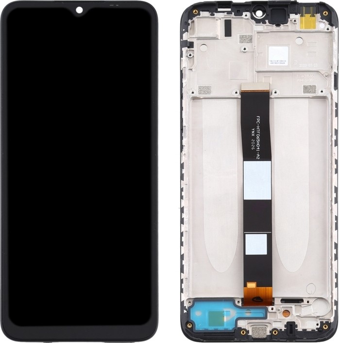 Γνήσια Οθόνη LCD με Μηχανισμό Αφής και Πλαίσιο για Xiaomi Redmi 9A 5600070C3L00 Μαύρο