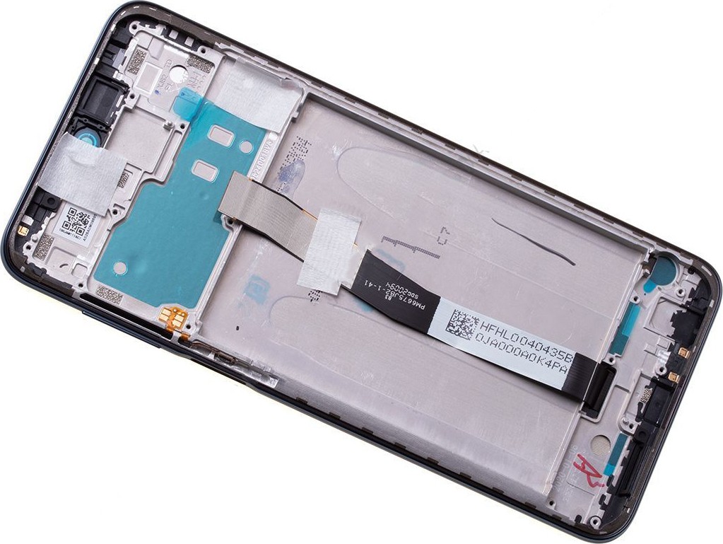 Γνήσια Οθόνη Και Μηχανισμός Αφής Με Πλαίσιο Xiaomi Redmi Note 9 Pro Μπλε 560005J6B200 (Service Pack)