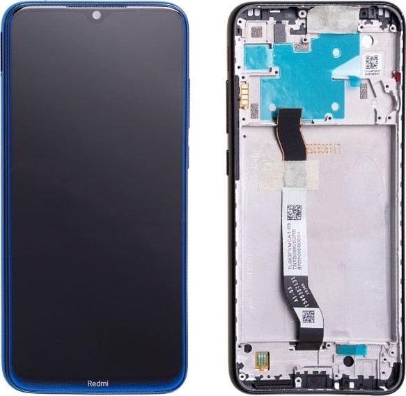 Γνήσια Οθόνη Με Μηχανισμό Αφής Και Πλαίσιο Για Xiaomi Redmi Note 8 Μπλε (Service Pack) 5600030C3J00