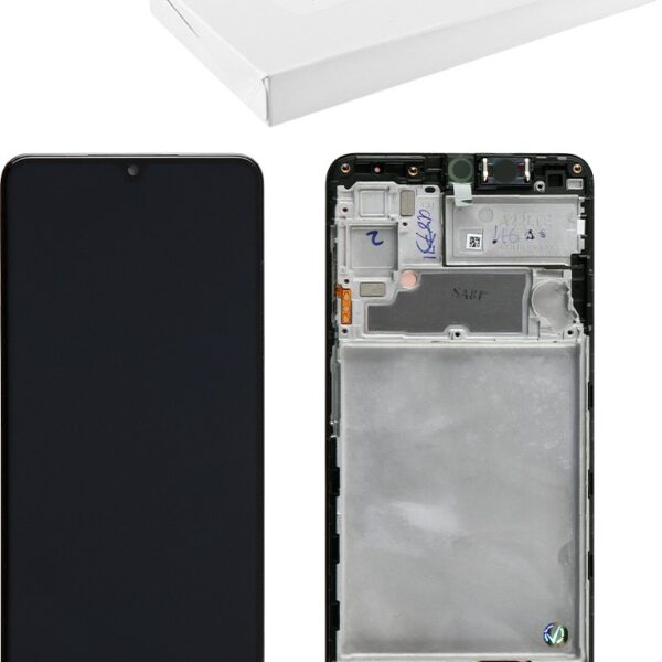 Γνήσια Οθόνη και Μηχανισμός Αφής Με Πλαίσιο Μαύρο Samsung Galaxy A22 4G SM-A225 GH82-25944A (Service Pack)