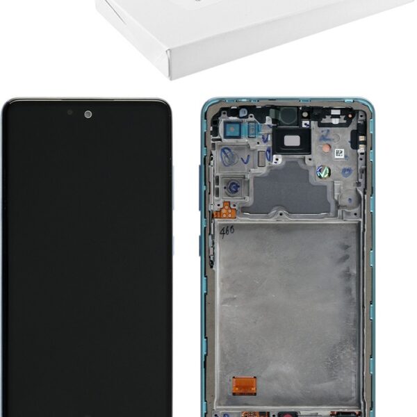 Γνήσια Οθόνη LCD και Μηχανισμός Αφής Samsung Galaxy A72 4G A725F Blue GH82-25460B