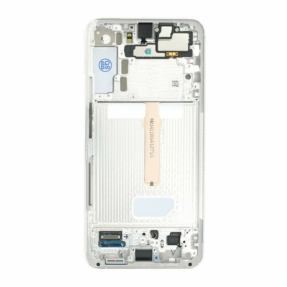 Γνήσια Οθόνη LCD με Μηχανισμό Αφής και Πλαίσιο για Samsung Galaxy S22 Plus (S906) GH82-27500B White