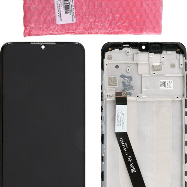 Γνήσια Οθόνη LCD με Μηχανισμό Αφής και Πλαίσιο για Xiaomi Redmi 9 5600050J1900 Μαύρο