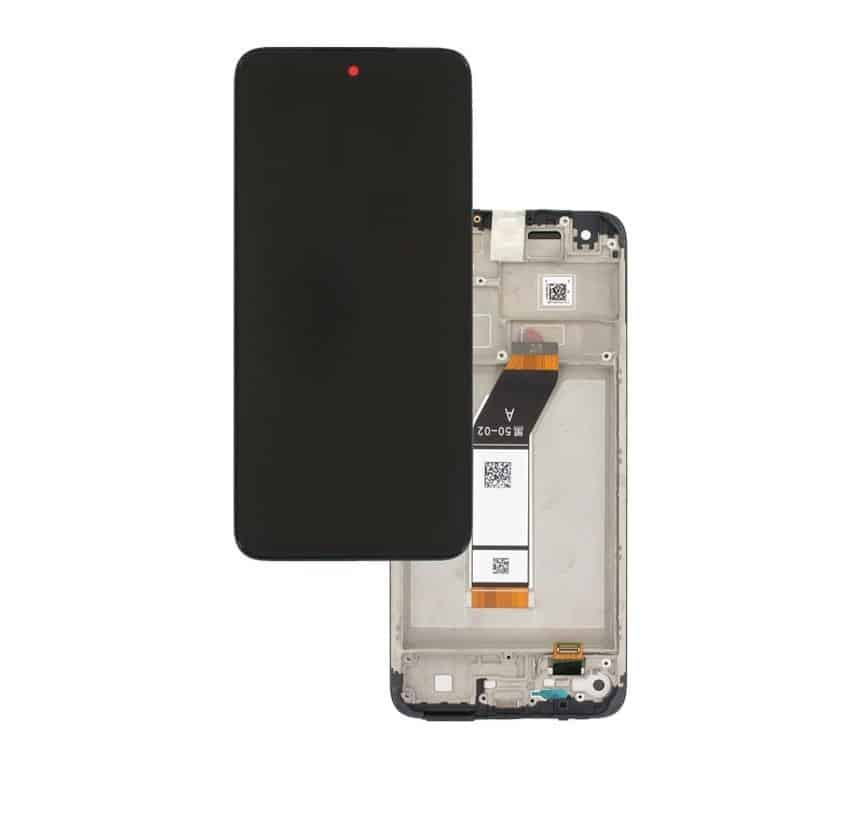 Γνήσια Οθόνη Και Μηχανισμός Αφής Με Πλαίσιο Xiaomi Redmi 10C 560001C3QA00 Black